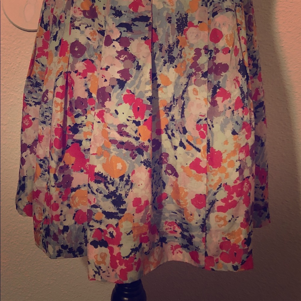 6 Womens Colorful pleated J Crew Skirt